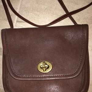 Coach Cross Body Brown Purse